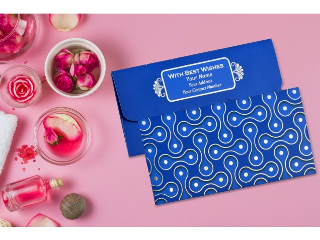 Blue Balloon Design Personalised Shagun Envelope - Pack of 20 -  - Memorys