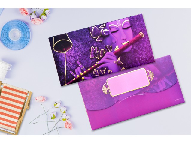 Flute by Krishna Shagun Envelope - Pack of 12 -  - Memorys
