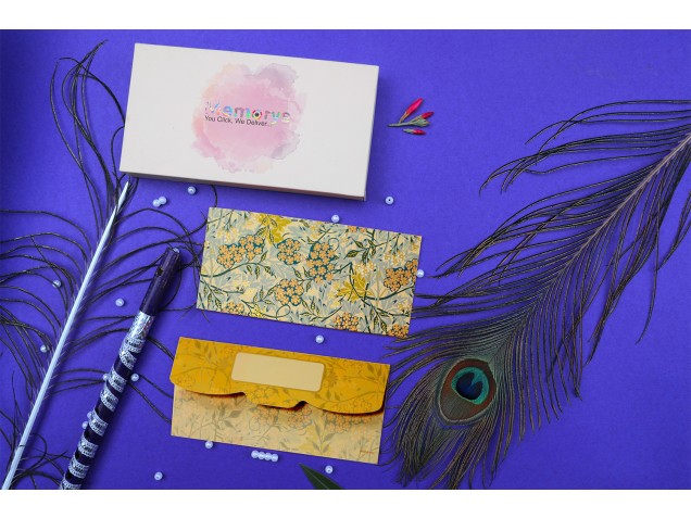 Forest Floral Design Shagun Envelopes - Pack of 12 -  - Memorys