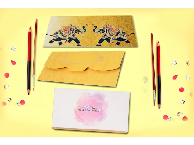 Rajwada Theme Shagun Envelope - Pack of 12 -  - Memorys