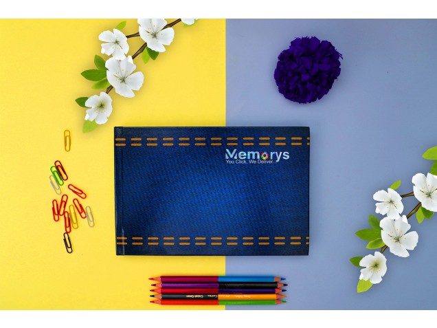 Blue Denim Effect Photo Album -  - Memorys