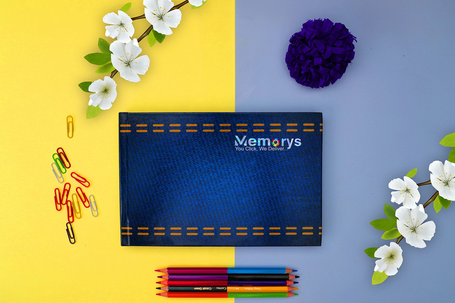 Blue Denim Effect Photo Album