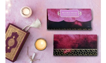 Zig-Zag Border Design Personalised Shagun Envelopes - Pack of 20