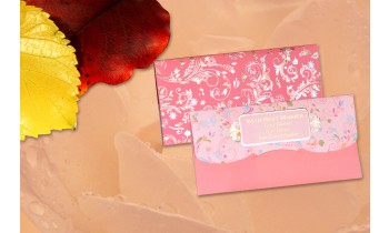 Peach Blossam Personalised  Shagun Envelopes - Pack of 20