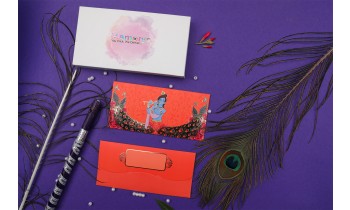 Shree Krishna Designer Shagun Envelopes - Pack of 12