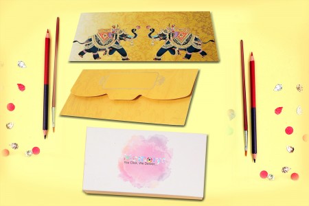 Rajwada Theme Shagun Envelope - Pack of 12