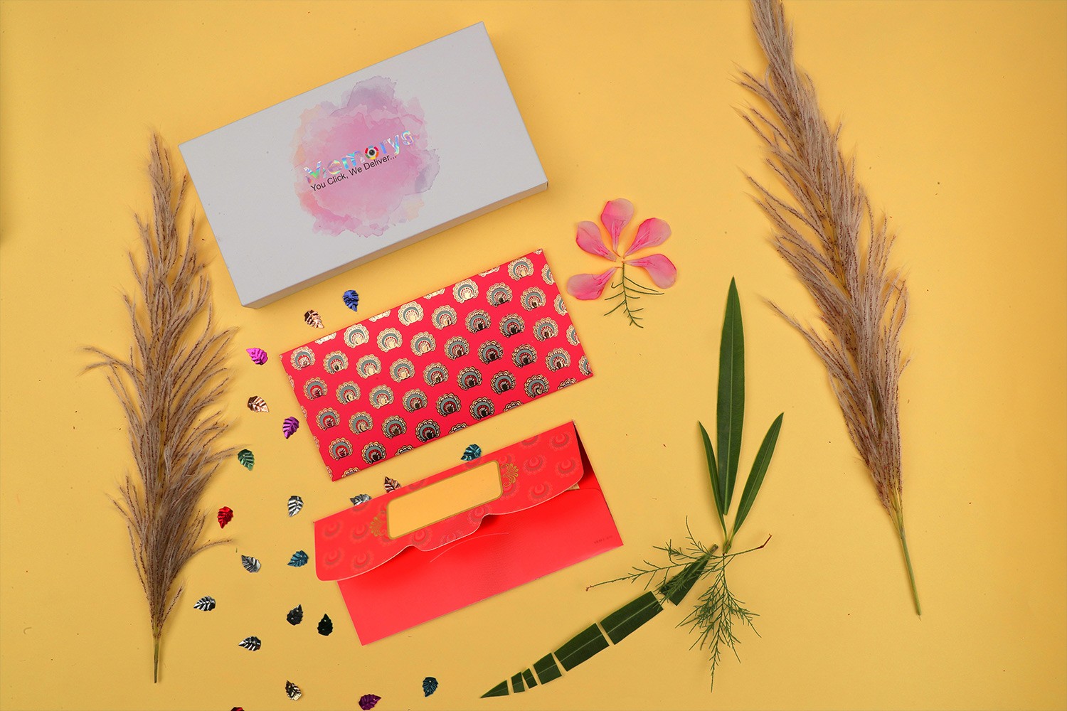 Peach Color Designer Shagun Envelope - Pack of 12