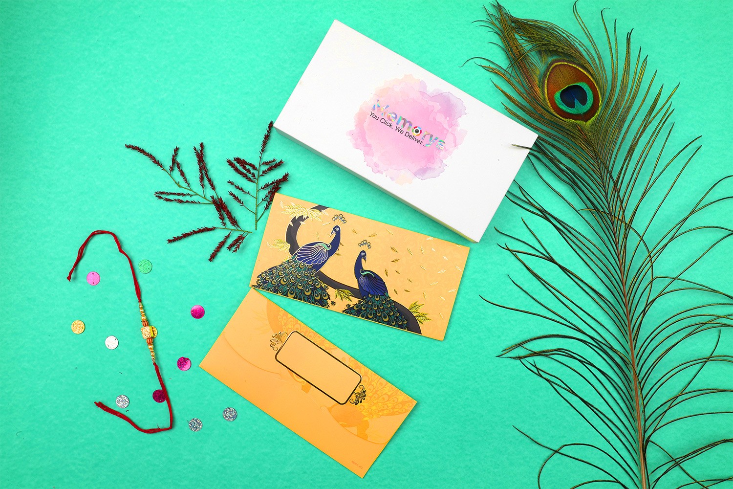 Yellow Peacocks Design Shagun Envelope - Pack of 12