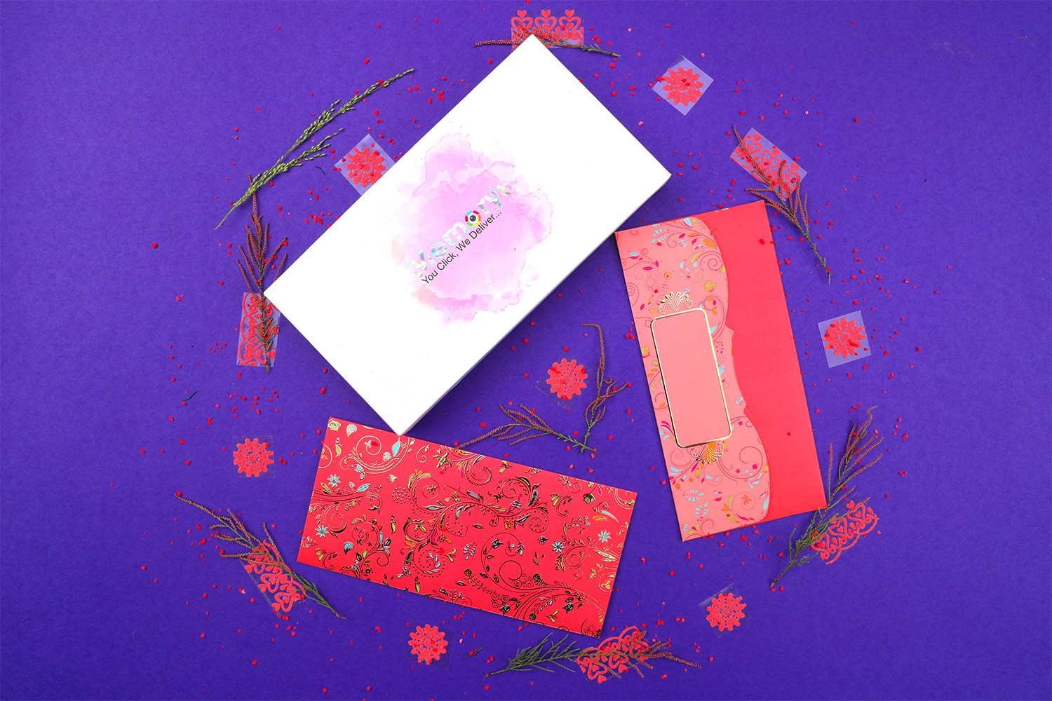 Peach Blossam Shagun Envelope - Pack of 12