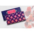 Red & Maroon Box Design Personalised Shagun Envelope - pack of 20 -  - Memorys