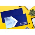 Blue & Grey Personalised Shagun Envelope - Pack of 20 -  - Memorys