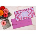Peach Web Design Personalised Shagun Envelope - Pack of 20 -  - Memorys