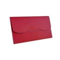 Maroon Dotted & Box Design Personalised Shagun Envelope - Pack of 20 -  - Memorys