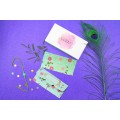 Finger Print with Flowers Shagun Envelope  - Pack of 12 -  - Memorys
