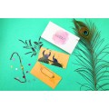 Yellow Peacocks Design Shagun Envelope - Pack of 12 -  - Memorys